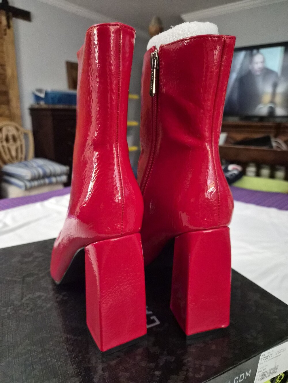 Cape Robbin Red Ankle Boots